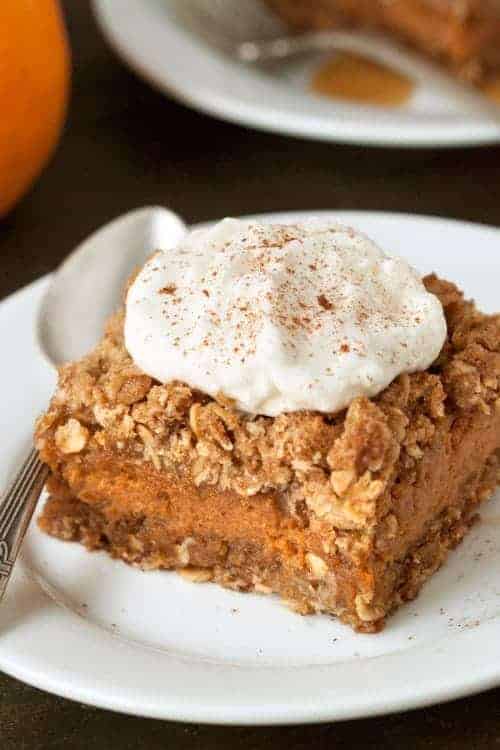 Gluten Free Pumpkin Pie Streusel Bars My Baking Addiction