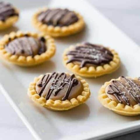 Mini Salted Caramel Chocolate Pies