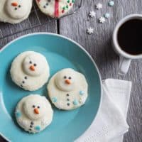 Melted Snowman Cookies from My Baking Addiction