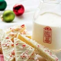 Peppermint Sugar Cookie Bark