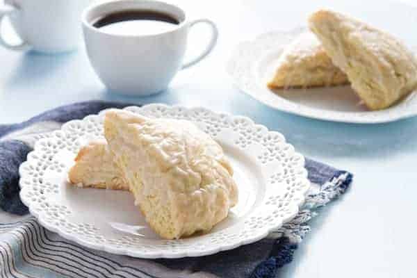 glazed vanilla bean scones