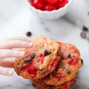Cherry Coconut Chocolate Chip Cookies on My Baking Addiction