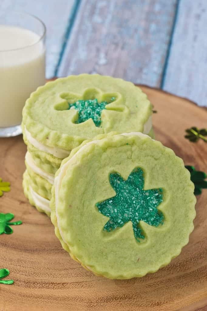 Pistachio Pudding Linzer Cookies on My Baking Addiction