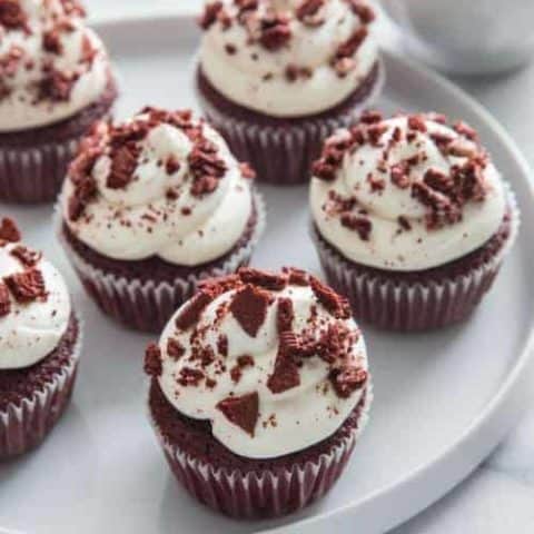 Red Velvet Oreo Cupcakes
