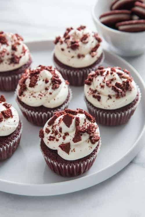 Red Velvet Oreo Cupcakes | Baking Addiction