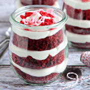 Red Velvet Cupcakes In A Jar