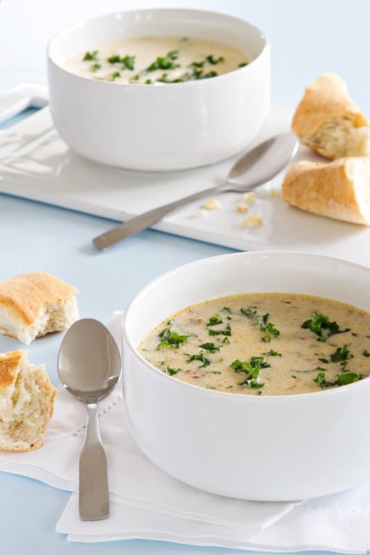 Zuppa Toscana just like you'd get at Olive Garden. This homemade soup is completely irresistible.