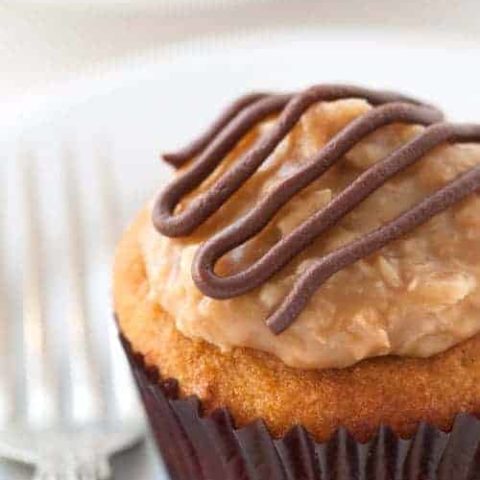 Gluten Free Samoa Cupcakes