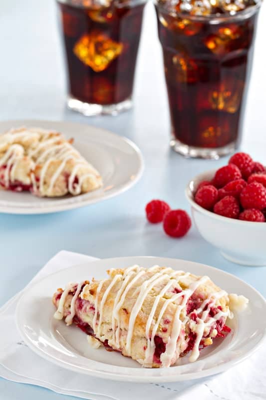 Lemon Raspberry Scones are tart and sweet. What a way to start your day!