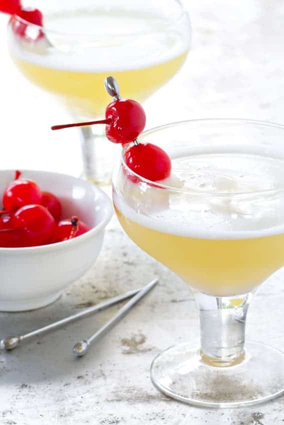 Celebrate summer with this delicious Pineapple Upside Down Cake Cocktail. So delicious!