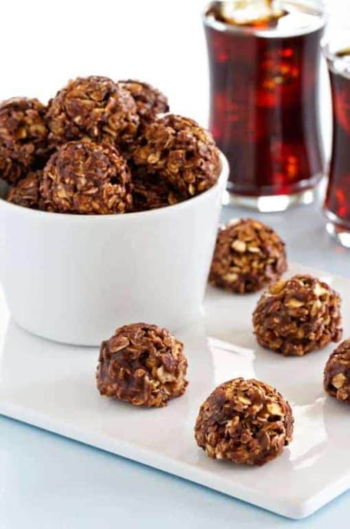 Chocolate Almond Butter Granola Bites My Baking Addiction