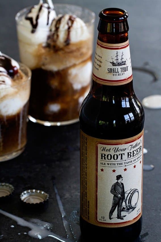 Vanilla bean ice cream and root beer ale combine to create the ultimate summer adult beverage. So darn good!