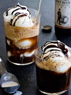 Vanilla bean ice cream and root beer ale combine to create the ultimate adult summer adult beverage.