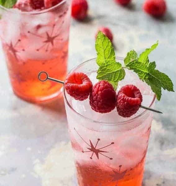 This Raspberry Shrub will make one refreshing drink. Boozy or not, it'll be delish.