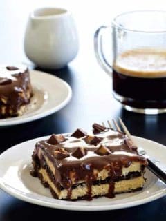 Peanut butter cup eclair cake to go crazy over. The peanut butter lovers in your life will adore this cake.