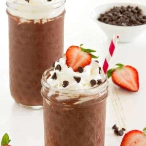 Strawberry Chocolate Smoothies are loaded with delicious ingredients that will start your day off right!