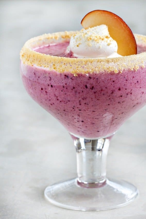 This Plum Pie Daiquiri is dessert in drink form. This is a must-try!