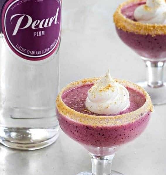 This Plum Pie Daiquiri is dessert in drink form. You have to make this!