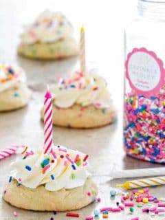 Birthday Cake Cookies allow you to have your cake and eat a cookie too. Fun!