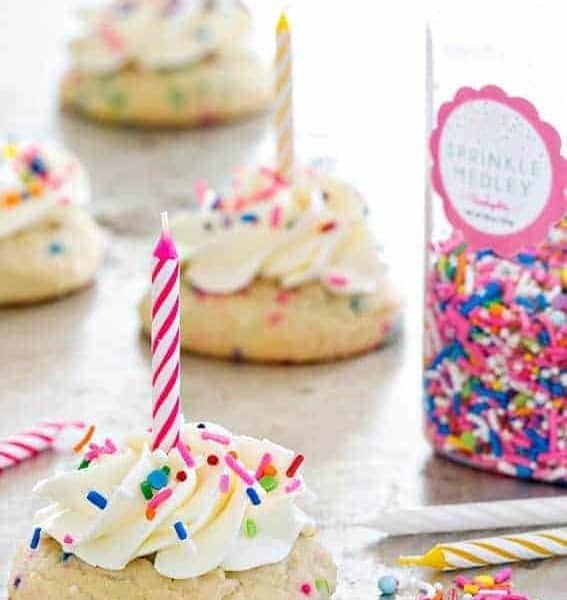 Birthday Cake Cookies allow you to have your cake and eat a cookie too. Fun!
