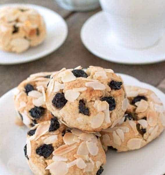 Gluten-Free Blueberry Scones are perfect for breakfast or a midday snack with a cup of coffee. A must-make!