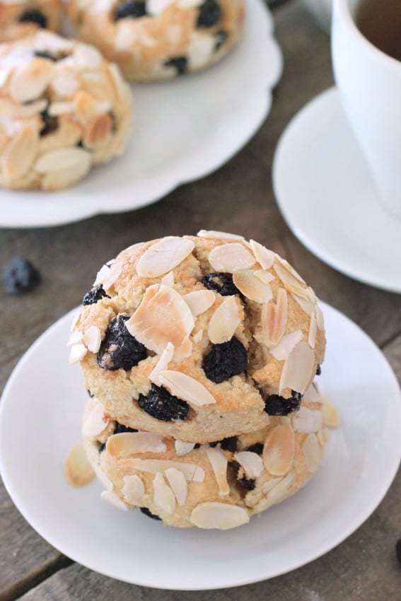 Gluten-Free Blueberry Scones are delicious for breakfast or a midday snack.  You'll love these! 