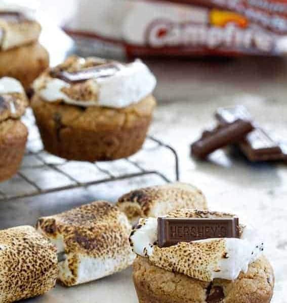 S'mores Cookie Cups are a new variation on your favorite dessert. So easy.