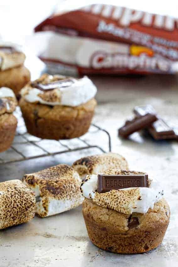 S'mores Cookie Cups are a new variation on your favorite dessert. So easy.