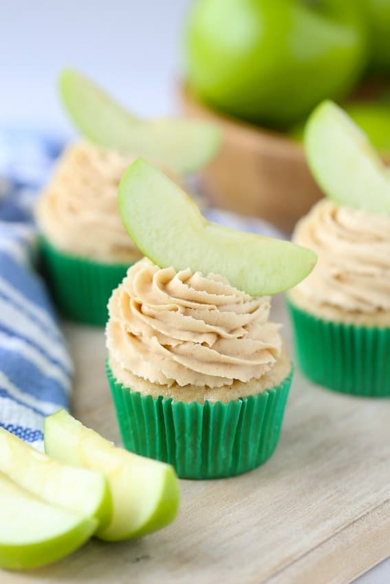 Apple Peanut Butter Cupcakes are a great surprise for an after school snack. A perfect segue to homework!