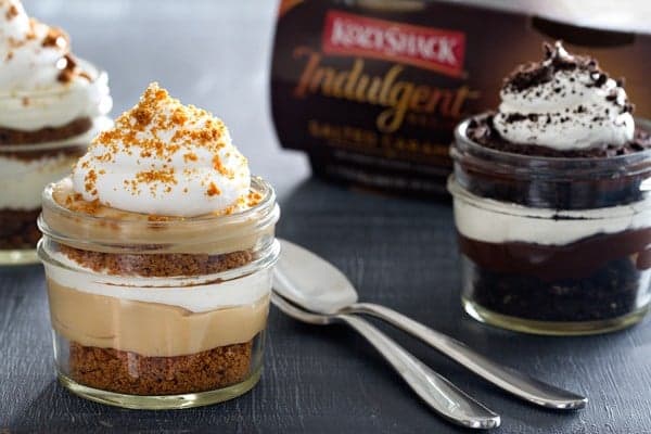 Easy Pudding Parfaits are rich and decadent. They're the perfect weeknight dessert. 