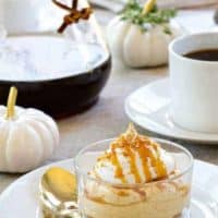 No-Bake Pumpkin Cheesecake gives everyone their very own individual serving. A delightful end to your holiday meal.