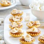 Mini Sweet Potato Pies have all the flavors of this traditional dessert in one tiny bite. So cute!