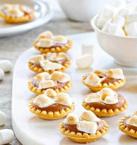 Mini Sweet Potato Pies have all the flavors of this traditional dessert in one tiny bite. So cute!