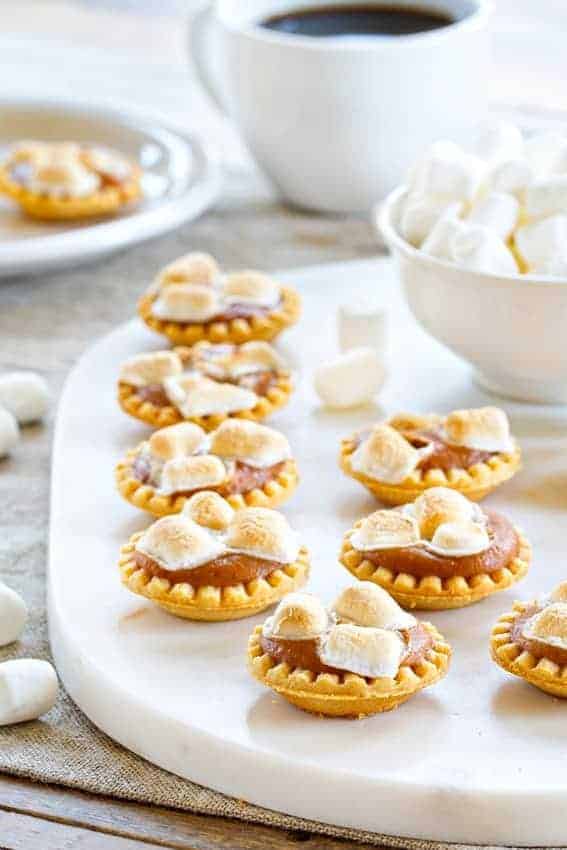 Mini Sweet Potato Pies have all the flavors of this traditional dessert in one tiny bite. So cute!