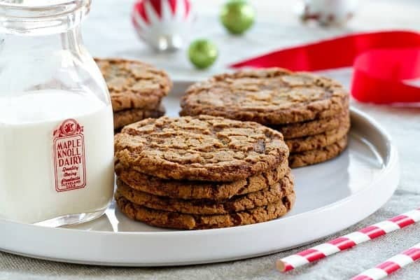 Crispy Ginger Cookies are a delicious holiday cookie. The perfect addition to any cookie platter.