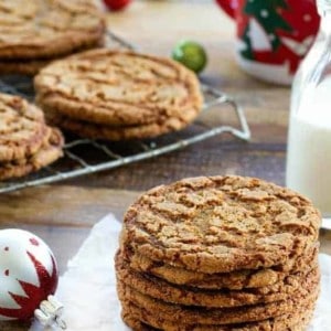 Crispy Ginger Cookies are a dream holiday cookie. So delicious!