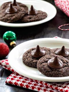 Chocolate Mint Kiss Cookies are definitely going to become a new family favorite! So good!