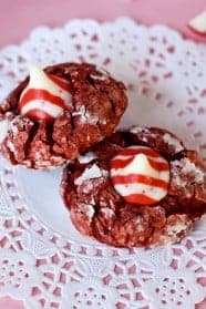 red velvet peppermint blossoms