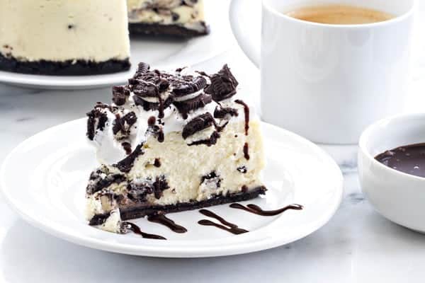 Instant Pot Oreo Cheesecake may just be the easiest cheesecake you'll ever make. The texture is so perfect! 