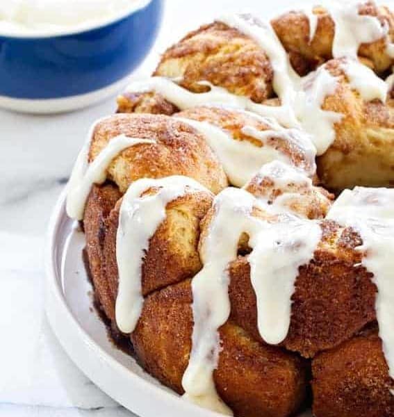 Cinnamon Pull-Apart Bread (Monkey Bread) made from scratch! So easy and delicious!