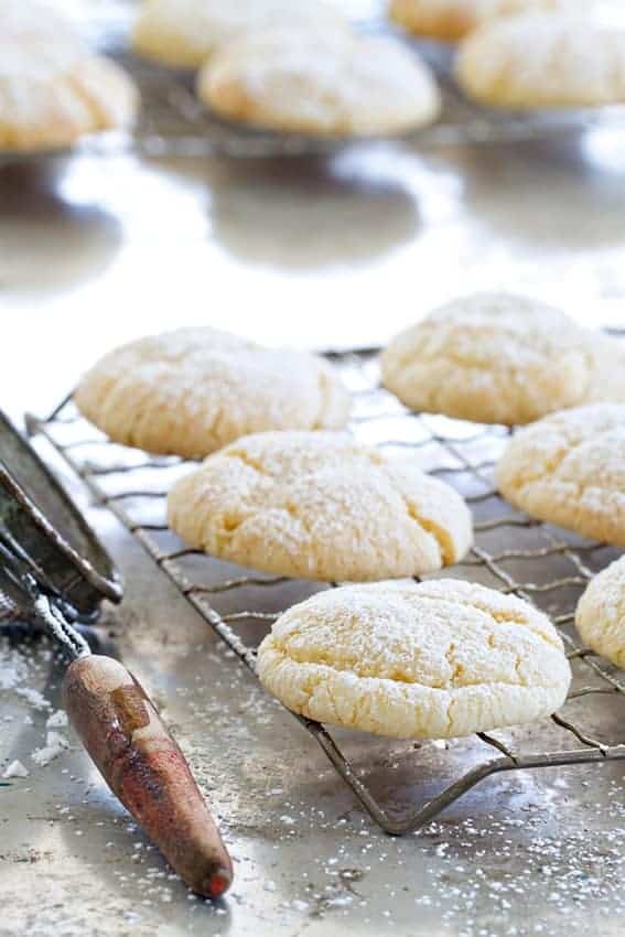 Gooey Butter Cookies start with a yellow cake mix. Combined with cream cheese, you have one amazing cookie!