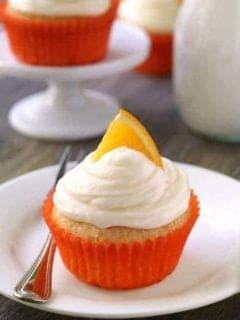 Orange Creamsicle Cupcakes are loaded with bright citrus flavor and are topped with delicious cream cheese frosting. Recipe contains a gluten-free option.