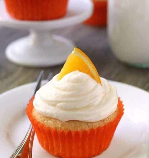 Orange Creamsicle Cupcakes are loaded with bright citrus flavor and are topped with delicious cream cheese frosting. Recipe contains a gluten-free option.