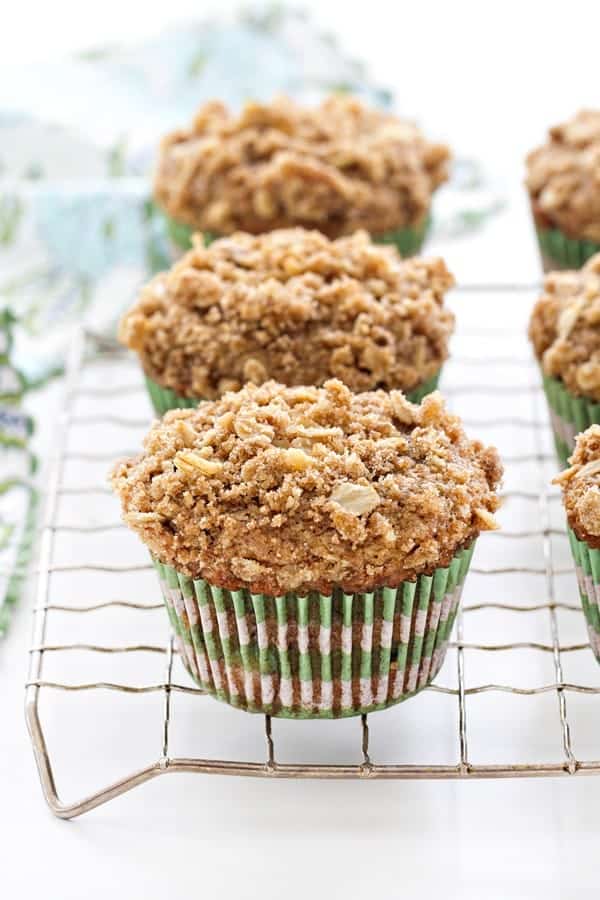 Olive Oil Banana Muffins are the perfect way to start your day! Loaded with banana flavor and crunchy walnuts, they're the perfect portable breakfast! 
