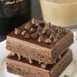 Irish Cream Brownies are ultra rich and fudgy. They're made extra-special with a Bailey's ganache.