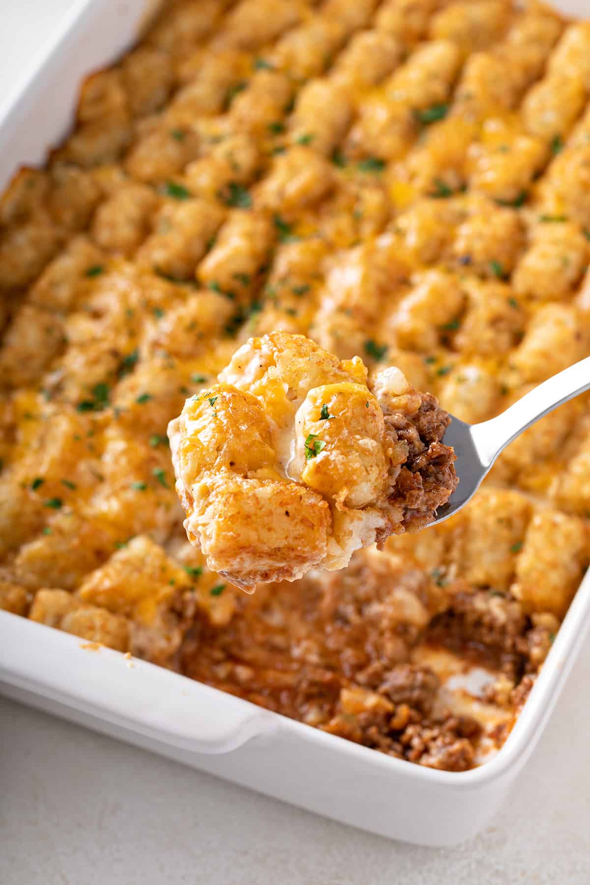 Cheeseburger Tater Tot Casserole My