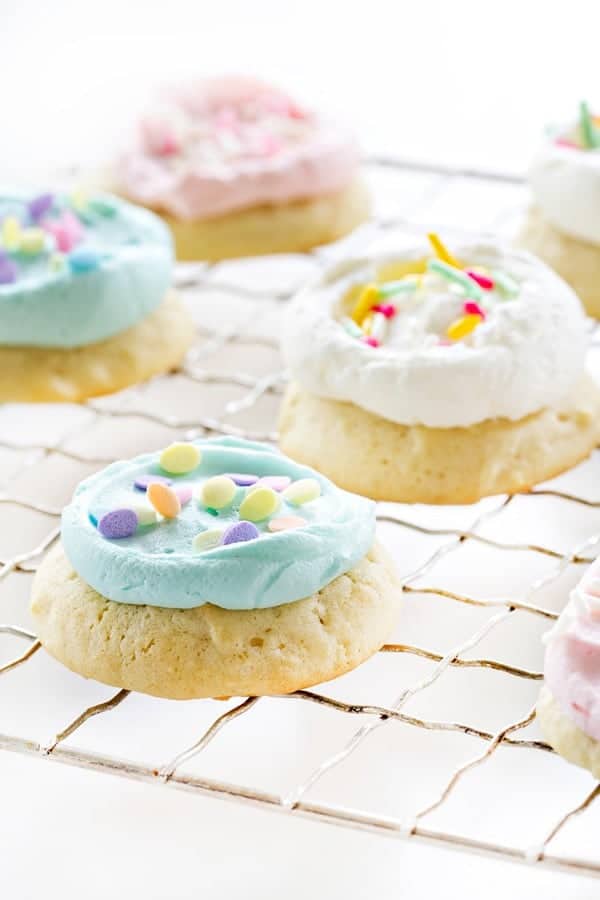 Soft Sugar Cookies will take you back to a simpler time in just one bite. Divine.