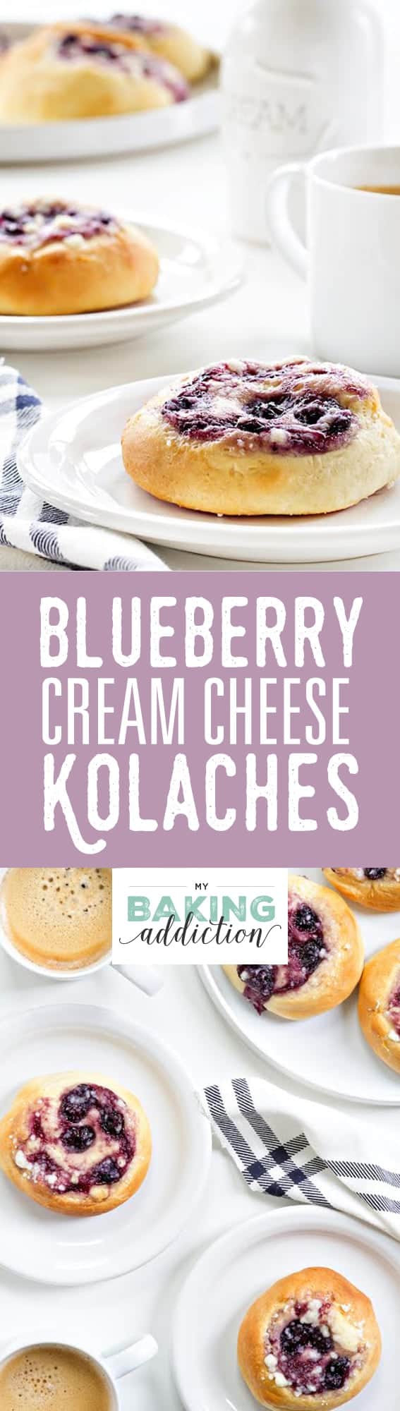 Blueberry Cream Cheese Kolaches are an amazing pastry you must try. Sweet, savory, and completely delightful!
