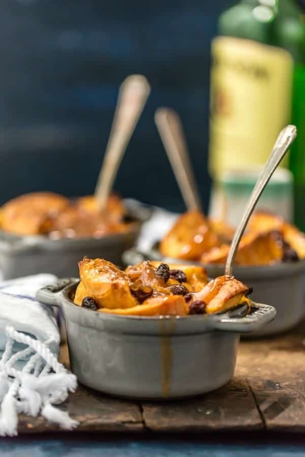 Irish Bread Pudding with Whiskey Caramel Sauce is warm, comforting and so easy to make!