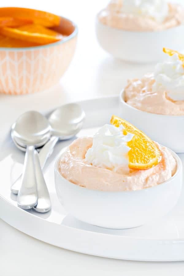 Orange Fluff comes together in a matter of minutes and is the perfect weeknight dessert. So dreamy!